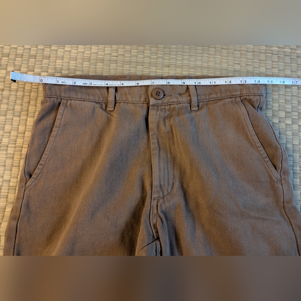 Jungmaven Men's Flat Front Shorts — Taupe Brown - Picture 4 of 5